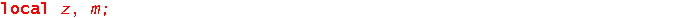 mandelbrotSet := proc (x, y) local z, m; z := evalf(x+I*y); m := 0; to 10 while abs(z) < 2 do z := z^2+x+I*y; m := m+1 end do; return m end proc