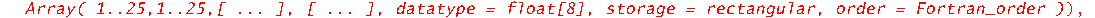P := INTERFACE_PLOT3D(GRID(-2. .. 2., -2. .. 2., Array( 1..25,1..25,[ ... ], [ ... ], datatype = float[8], storage = rectangular, order = Fortran_order )), AXESLABELS(x, y, 