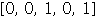 Array([0, 0, 1, 0, 1])