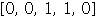 Array([0, 0, 1, 1, 0])