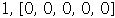 1, Array([0, 0, 0, 0, 0])