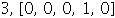 3, Array([0, 0, 0, 1, 0])
