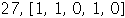 27, Array([1, 1, 0, 1, 0])