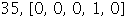 35, Array([0, 0, 0, 1, 0])
