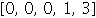 Array([0, 0, 0, 1, 3])