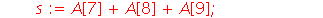 TestMagic := proc () local i, j, s; global A; s := A[1]+A[2]+A[3]; if s <> 15 then return false end if; s := A[4]+A[5]+A[6]; if s <> 15 then return false end if; s := A[7]+A[8]+A[9]; if s <> 15 then r...