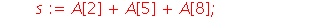 TestMagic := proc () local i, j, s; global A; s := A[1]+A[2]+A[3]; if s <> 15 then return false end if; s := A[4]+A[5]+A[6]; if s <> 15 then return false end if; s := A[7]+A[8]+A[9]; if s <> 15 then r...